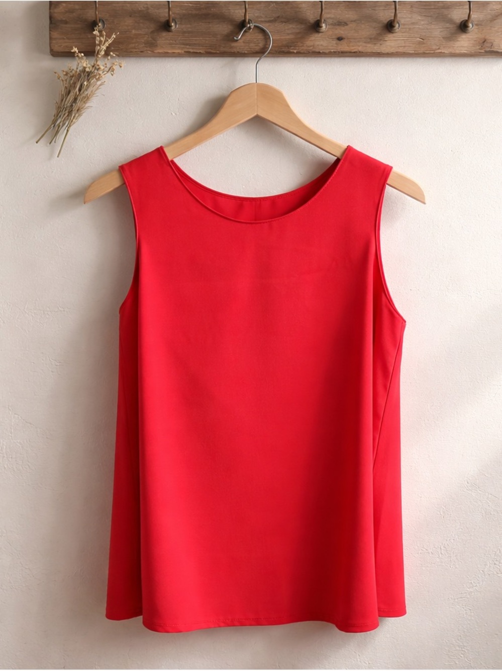 Amanda Uprichard Bright Red Satin Shell